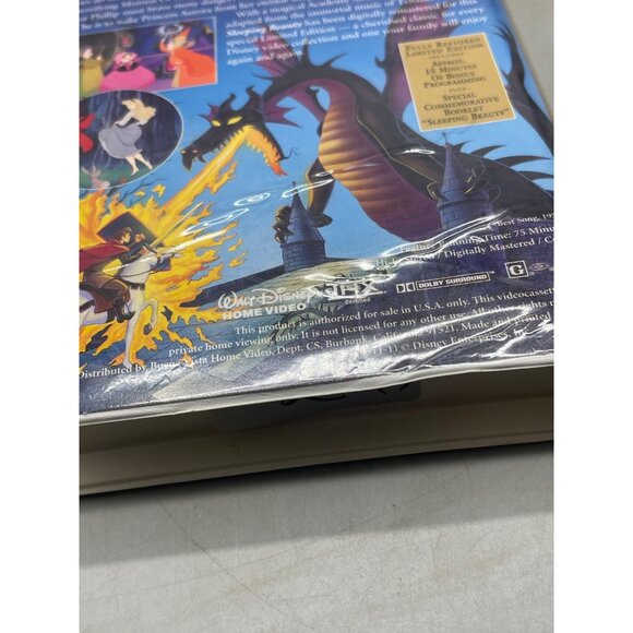 vintage Walt Disney's Sleeping Beauty VHS tape rated G English READ - Picture 4 of 4